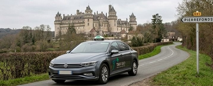 Taxi SBO sur la route de Pierrefonds, secteur de Compiègne (60200)